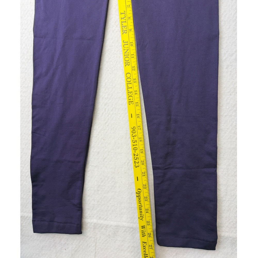Cotton Candy NYC Purple Velvet Fleece Lined High Waist Leggings 1X/2X 29809BX/PV - Picture 3 of 6